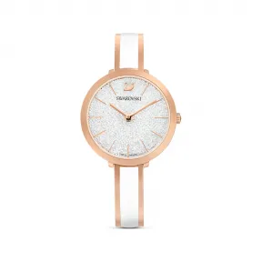 施华洛世奇/Swarovski Crystalline Delight 腕表  瑞士制造  金属手链  白色  玫瑰金色调润饰 5580541