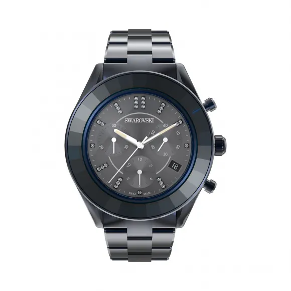 施华洛世奇/Swarovski Octea Lux Sport 腕表  瑞士制造  金属手链  蓝色  蓝色饰面 5610475