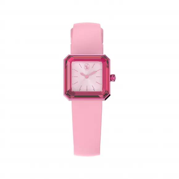 施华洛世奇/Swarovski 腕表  硅胶表带  粉红色 5624373