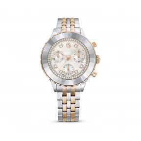 施华洛世奇/Swarovski Octea Chrono 腕表 瑞士制造 金属手链 玫瑰金色调 混合金属润饰 5672937