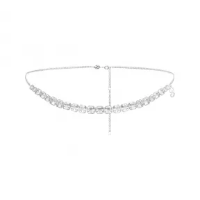 施华洛世奇/Swarovski Swarovski x SKIMS 腰链 皇家切割 白色 不锈钢 5678063