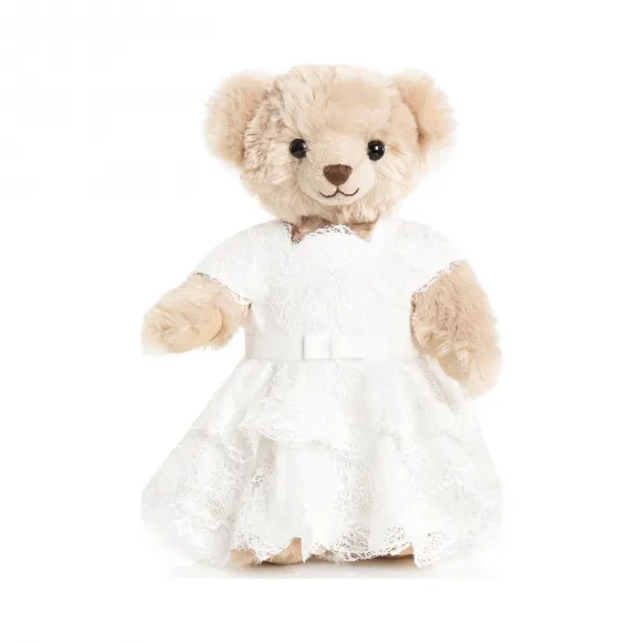  纯白芍药泰迪熊 TANZ2301M-WHITE