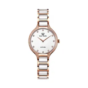 天王/Tianwang 不锈钢 全电玫瑰金  电商系列 石英机芯 女表 LS31012P.CPW.W