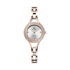 天王/Tianwang 不锈钢表壳全电玫瑰金色，不锈钢把的全电玫瑰金色  MS系列 石英机芯  LS31048P.CPW.S