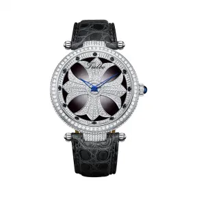 天舶/Tielbo 转运系列 316L精钢材质，电镀白金色 45.0mm*12.5mm T127M-P-W12