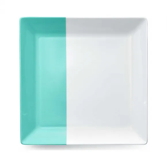 蒂芙尼/Tiffany Color Block 系列方形骨瓷餐盘。