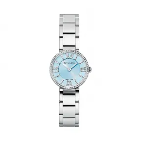 蒂芙尼/Tiffany Atlas® 系列 2-Hand 24 毫米不锈钢镶钻女士腕表 62867485