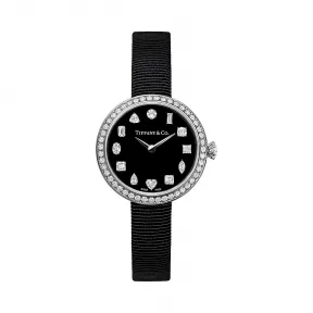 蒂芙尼/Tiffany Tiffany Eternity 系列 28 毫米 18K 白金镶钻圆形腕表