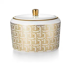 蒂芙尼/Tiffany 金色 T True 手绘金边糖罐 73475945