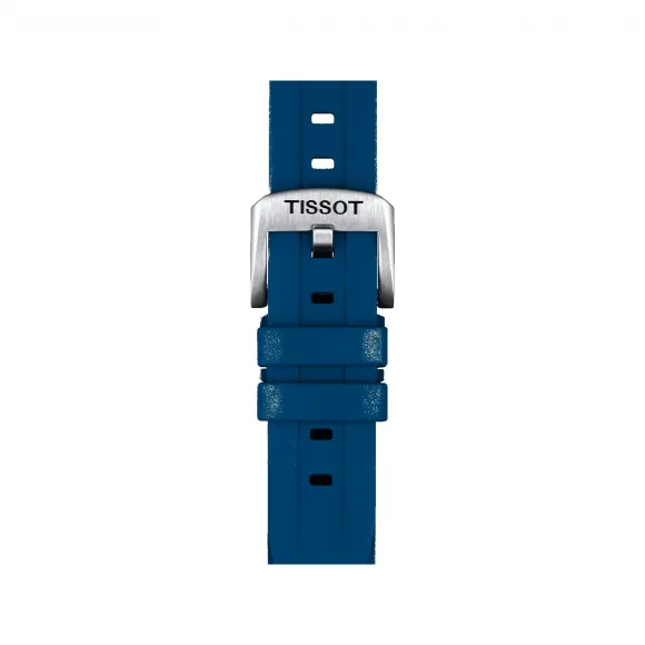 天梭/Tissot      天梭蓝色橡胶表带 T852.044.837