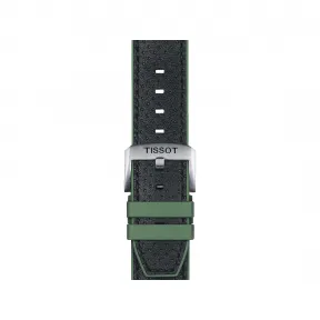 天梭/Tissot 绿色，黑色 压纹牛皮 表带 T852.046.787