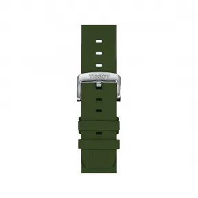 天梭/Tissot 天梭官方卡其色矽胶表带, 表耳尺寸22mm T852.047.177