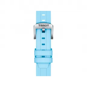 天梭/Tissot 天梭官方蓝色矽胶表带, 表耳尺寸18mm T852.047.450