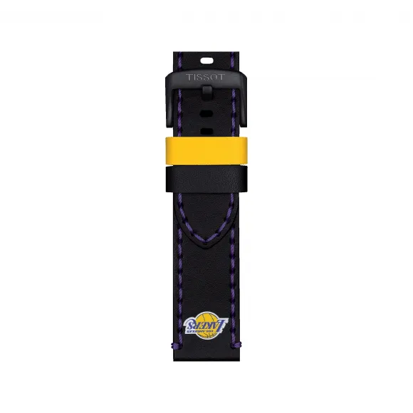 天梭/Tissot 黑色 压纹牛皮 表带 T852.047.503