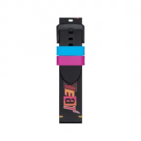 天梭/Tissot 黑色 压纹牛皮 表带 T852.047.522