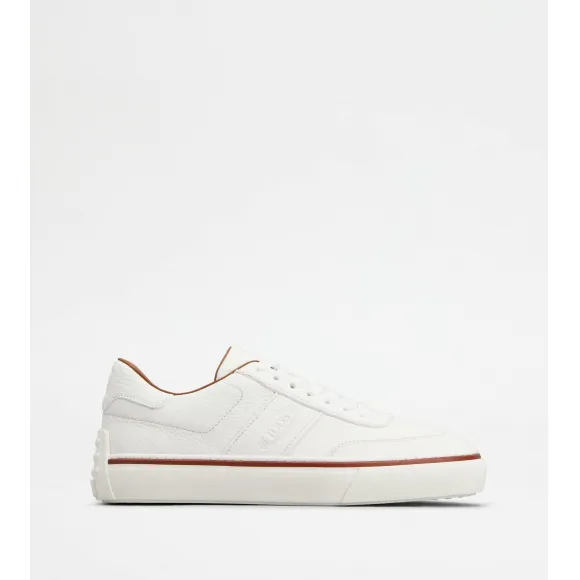 托德斯/Tod's 男人 白色 皮革运动休闲鞋 XXM03E0GC50TLDB001