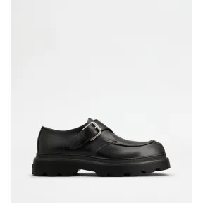 托德斯/Tod's 男人 黑色 皮革孟克鞋 XXM24L0IK40LYGB999