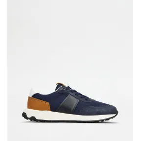 托德斯/Tod's 男人 彩色 皮革拼科技织物运动休闲鞋 XXM63K0GT70T9109DS