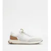 托德斯/Tod's 男人 白色 皮革拼运动面料运动休闲鞋 XXM63K0GT80R08140G