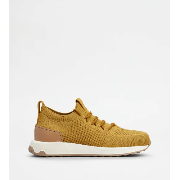 托德斯/Tod's Man YELLOW Sock Sneakers in Technical Fabric and Leather XXM63K0IE40TAD9G201