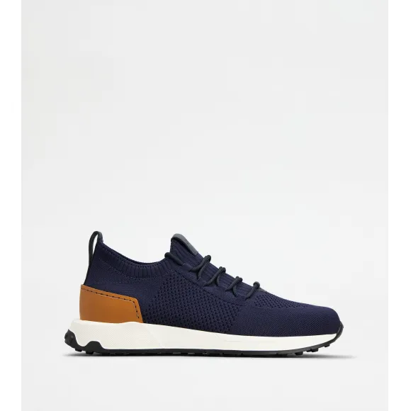 托德斯/Tod's Man 彩色 科技織物拼皮革襪靴式運動休閒鞋 XXM63K0IE40TAD12MU801