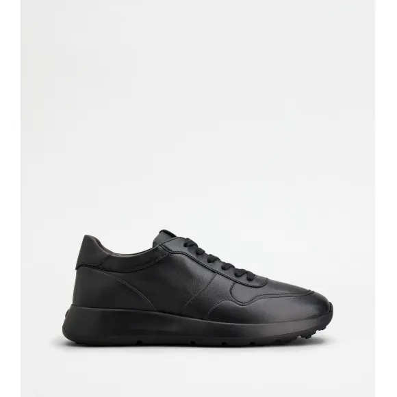 托德斯/Tod's 男人 黑色 皮革运动休闲鞋 XXM79K0Z280LE99999
