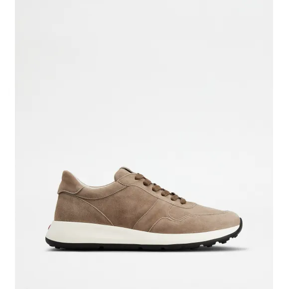 托德斯/Tod's 男人 棕色 绒面皮革运动休闲鞋 XXM79K0Z280OA6C413