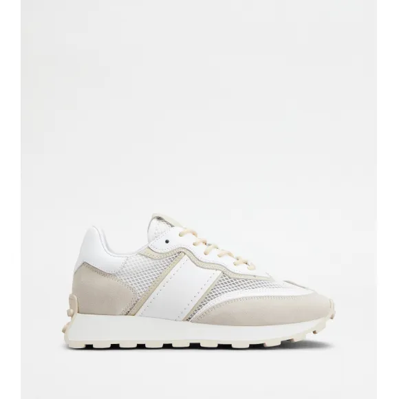 托德斯/Tod's 女人 彩色 绒面皮革拼织物运动休闲鞋 XXW87K0ID40TA83146