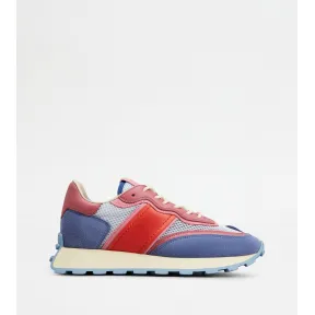 托德斯/Tod's Woman 彩色 絨面皮革拼織物運動休閒鞋 XXW87K0ID40TA837YYD7