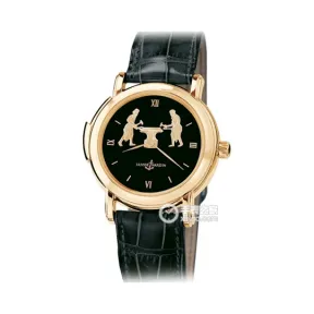 雅典/Ulysse Nardin 鎏金系列 18k玫瑰金 手动机械 男表 716-22-E2