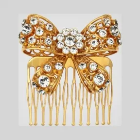 Versace 女士 V字蝴蝶结发梳 DGFH282-DJMX_KCOT