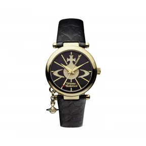 薇薇安·威斯特伍德/Vivienne Westwood AW12 32.00 MM PVD 镀金 石英机芯 女表 VV006BKGD