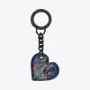 伊夫圣罗兰/Yves Saint laurent 海洋黑色和紫红色艾尔斯的心形钥匙 492402LUI0U1089