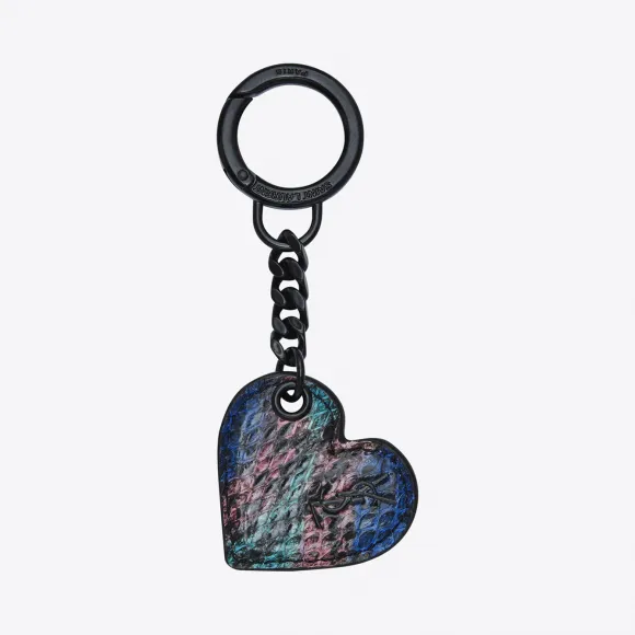 伊夫圣罗兰/Yves Saint laurent 海洋黑色和紫红色艾尔斯的心形钥匙 492402LUI0U1089