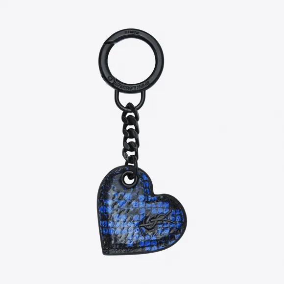 伊夫圣罗兰/Yves Saint laurent 艾尔斯黑色和蓝色艾尔斯的心形钥匙 492402LUJ0U1093