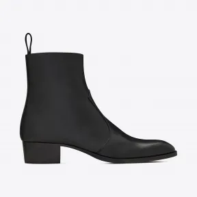 伊夫圣罗兰/Yves Saint laurent WYATT光滑皮革拉链靴 6304861YL001000