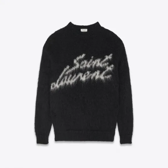 伊夫圣罗兰/Yves Saint laurent 90年代saint laurent马海毛混纺毛衫 712176Y75SQ1095