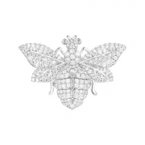 APM 纯银镶晶钻黄蜂胸针 AO43OX
