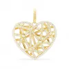 APM 镂空心形扣牌 （挂扣式）- 金黄色银 AV994OXY
