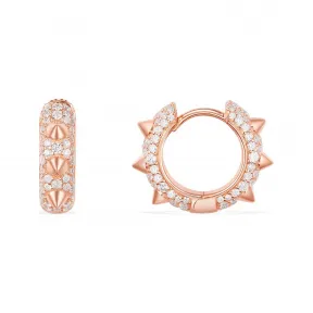 APM 粉金色纯银镶晶钻'Hérisson'小耳环 RE11096OX