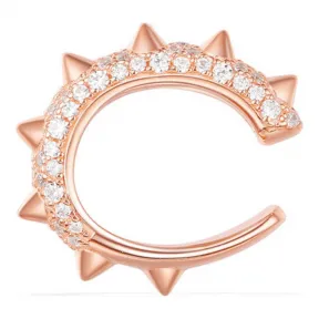 APM 单只粉金色纯银镶晶钻'Hérisson' 耳骨夹 RE11154OX