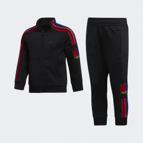 阿迪达斯/Adidas ORIGINALS 黑色/多色 男童|女童 3D TS 运动套装 GN6797