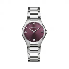 爱罗/Aero 石英机芯 精钢 A-06964-AA08-M