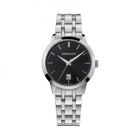 爱罗/Aero 石英机芯 精钢 A-42972-AA03-M