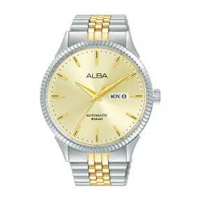 雅柏/Alba 43MM 不锈钢表壳和螺丝透视表背 自动机械机芯 男表 AL4233X1