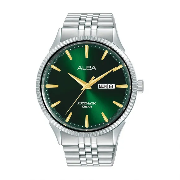 雅柏/Alba 43MM 不锈钢表壳和螺丝透视表背 自动机械机芯 男表 AL4235X1