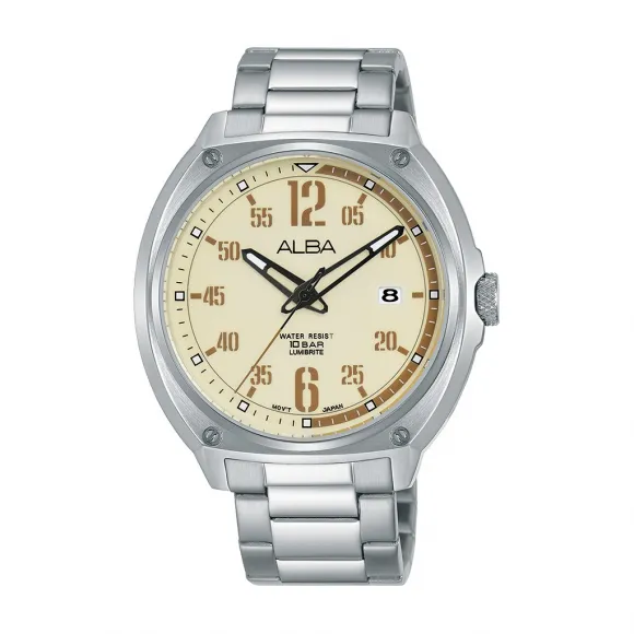 雅柏/Alba 42MM 不锈钢表壳 男表 AS9J35X1