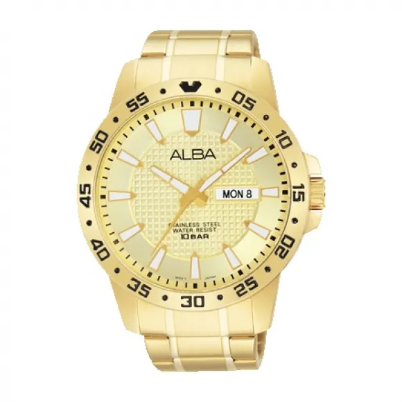 雅柏/Alba 45MM 不锈钢表壳 男表 AT2024X1