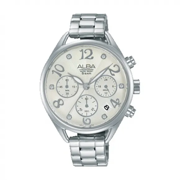 雅柏/Alba 37MM 不锈钢表壳 女表 AT3A25X1