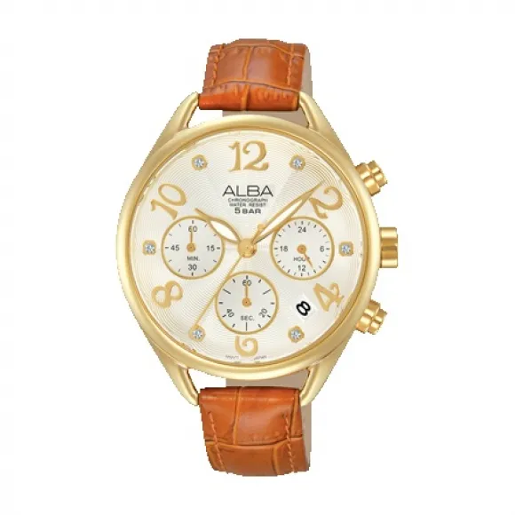 雅柏/Alba 37MM 不锈钢表壳 女表 AT3A28X1